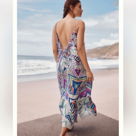 NWT ANTHROPOLOGIE  Printed Malika Dress XS - Picture 4 of 5